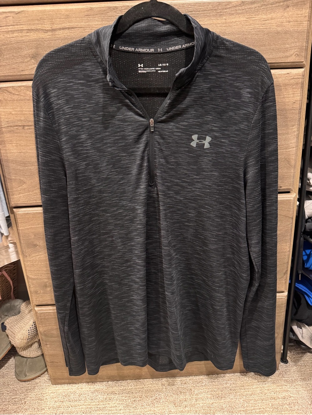 Under Armour Men's Heather Gray Quarter Zip